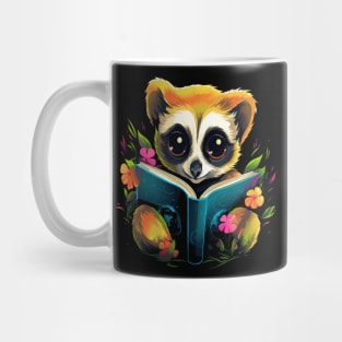 Slow Loris Reads Book Mug